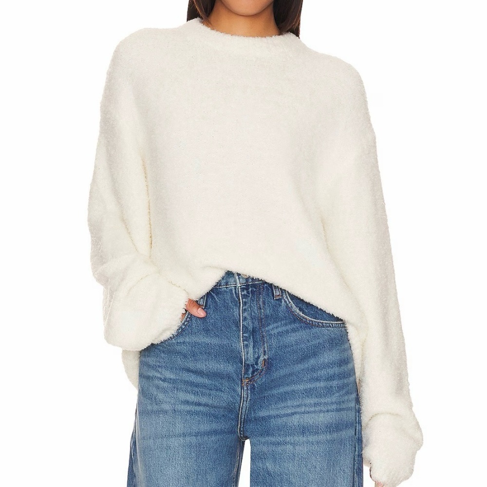 Pistola Alpine Cozy Crew Neck Sweater in Ivory - Picture 1 of 5